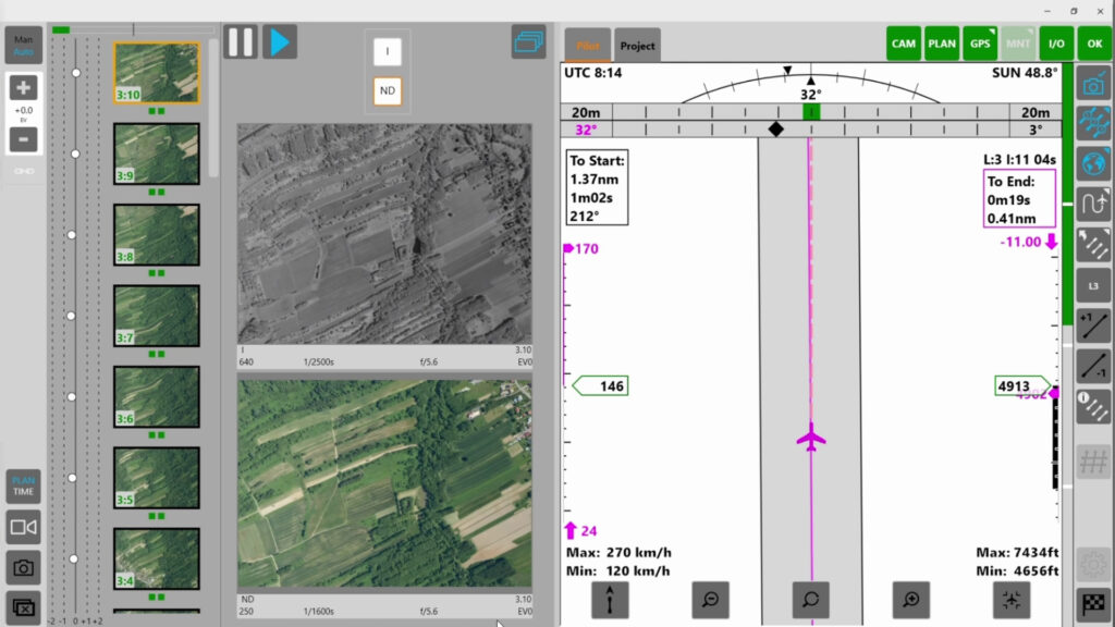 Mapping tree diseases with large-format camera on ultralight plane