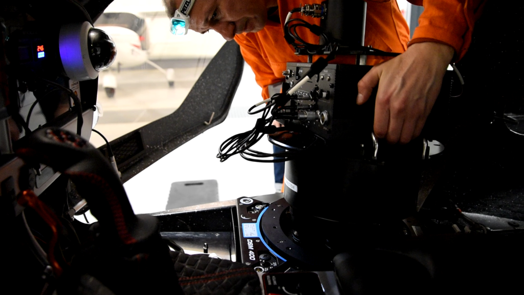 High-res camera used in aerial photogrammetry for forestry